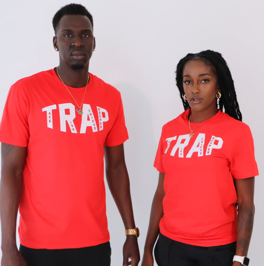 CLASSIC TRAP TEE (RED/WHITE)