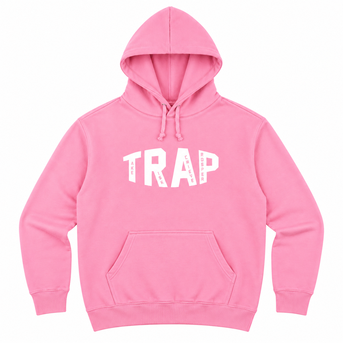 CLASSIC TRAP HOODIE (PINK/WHITE)