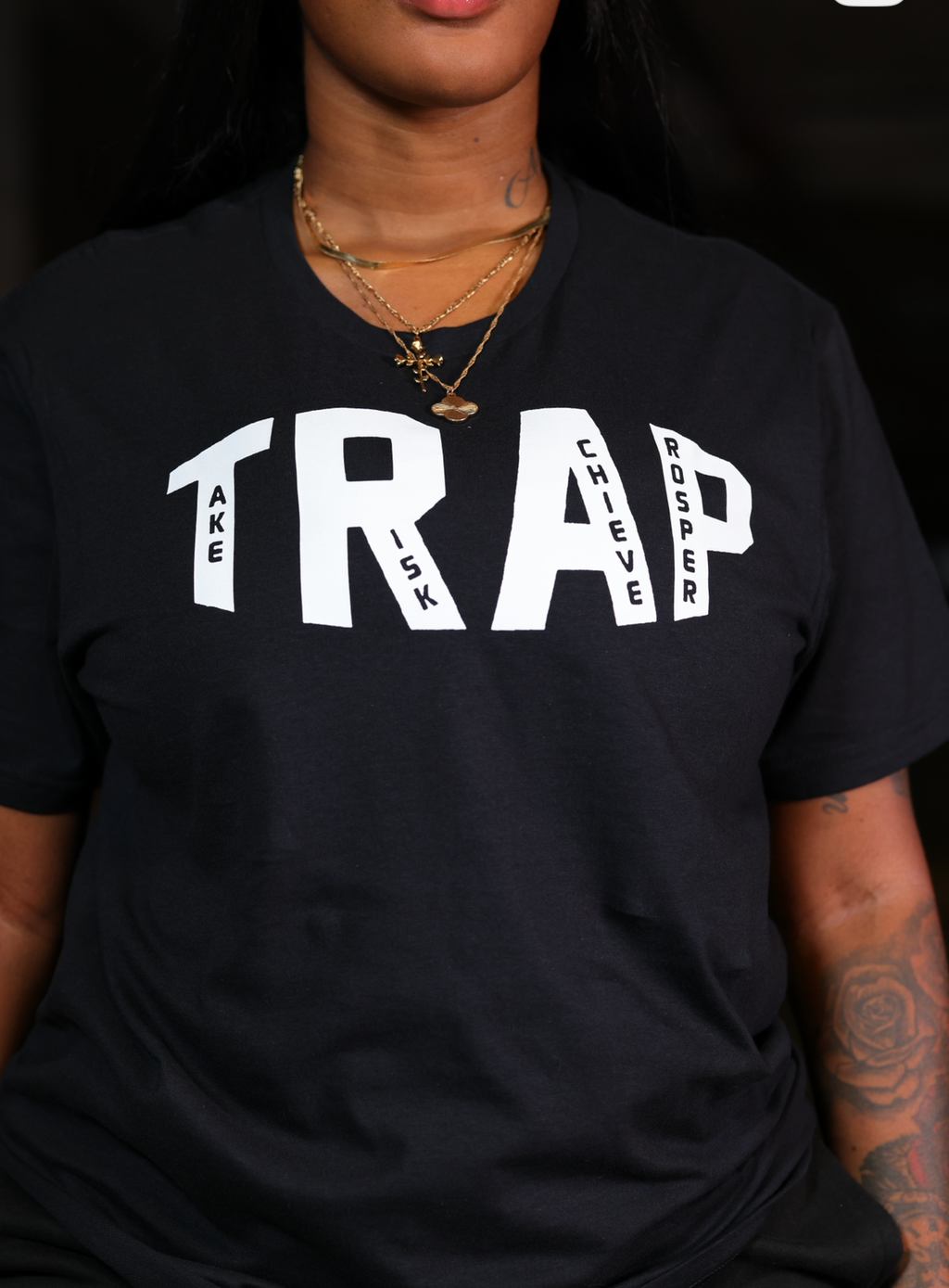 CLASSIC TRAP TEE (BLACK/WHITE)