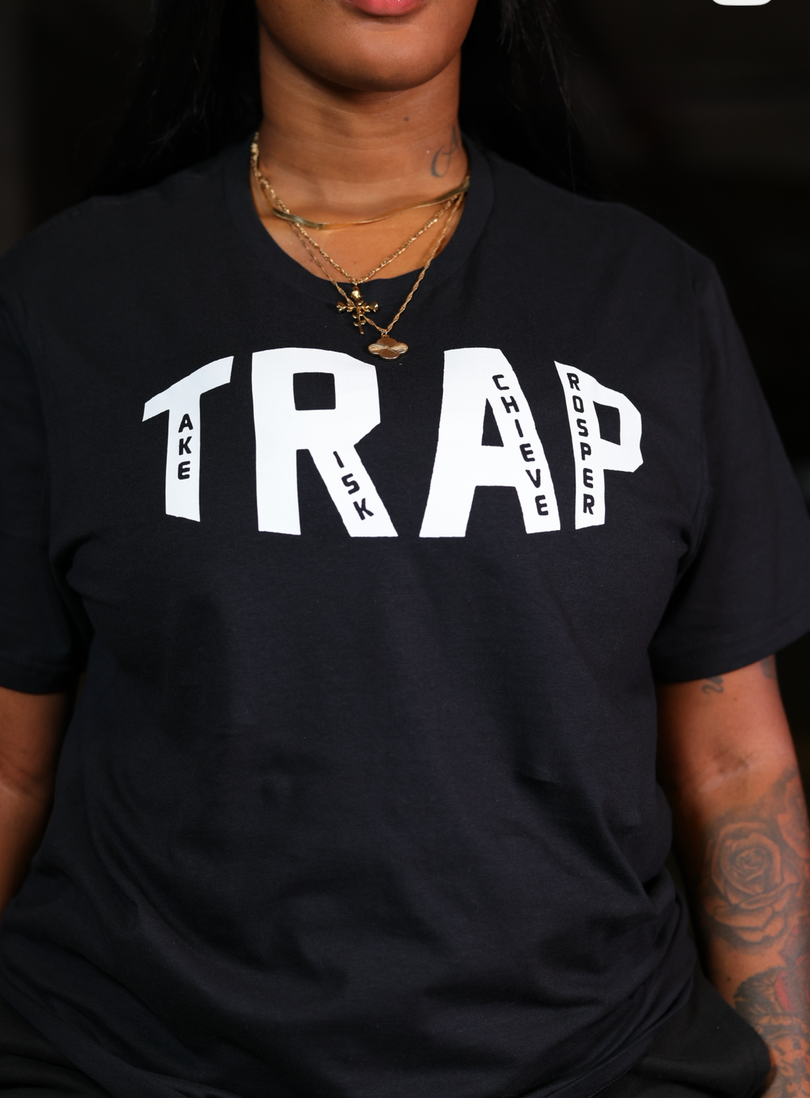 CLASSIC TRAP TEE (BLACK/WHITE)