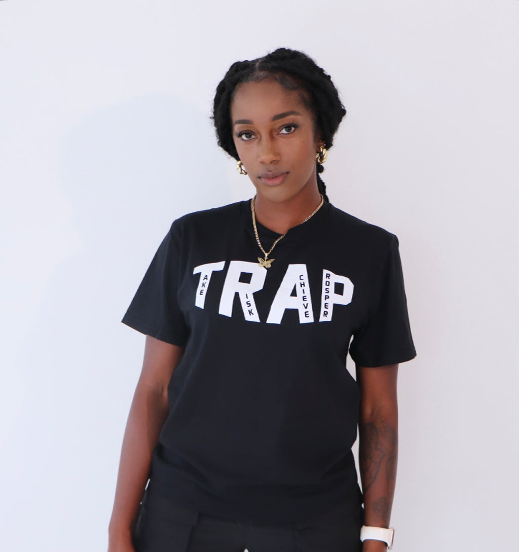 CLASSIC TRAP TEE (BLACK/WHITE)
