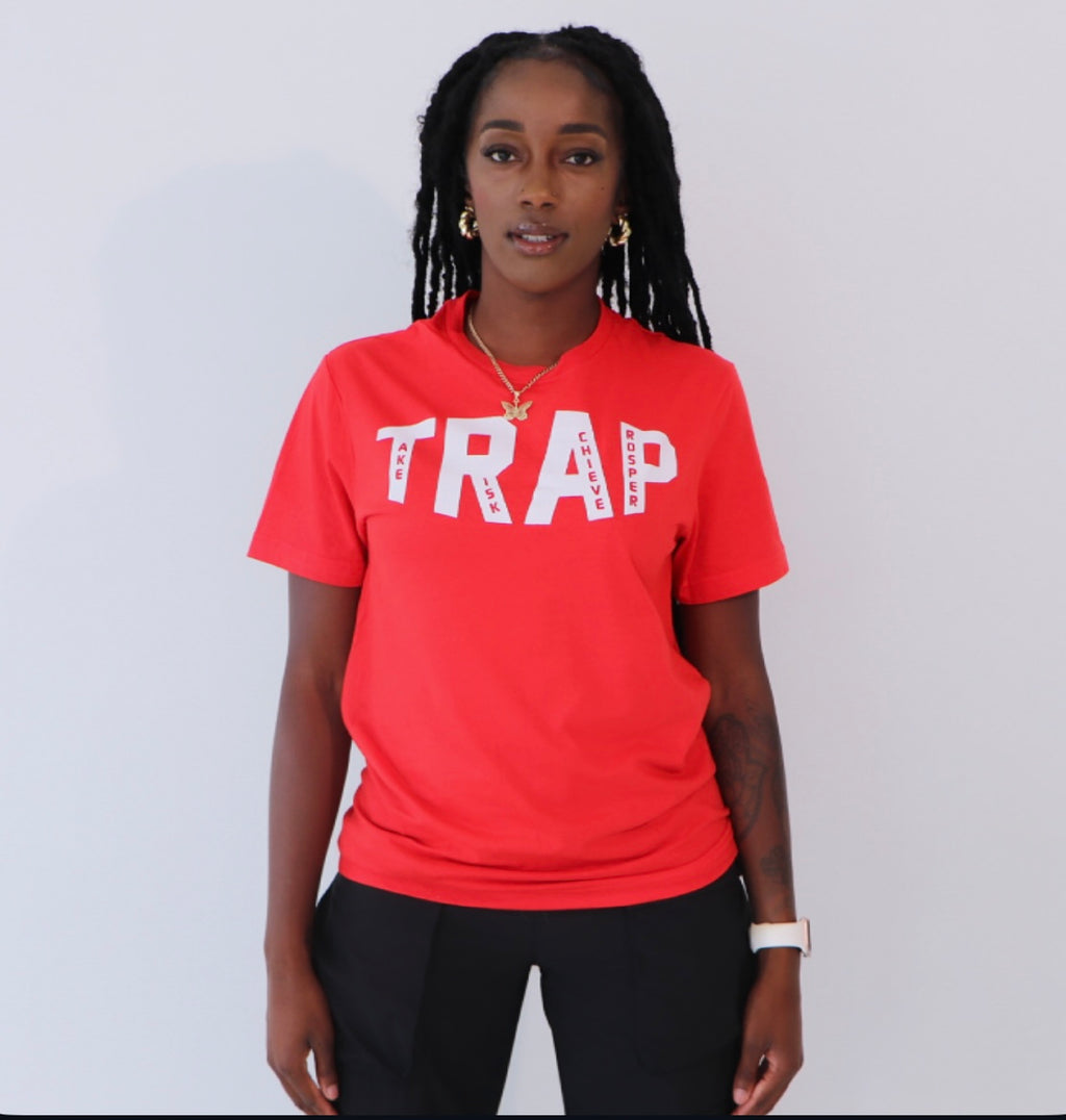 CLASSIC TRAP TEE (RED/WHITE)