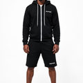 TRAPVSN ZIP-UP SET (BLACK/WHITE)