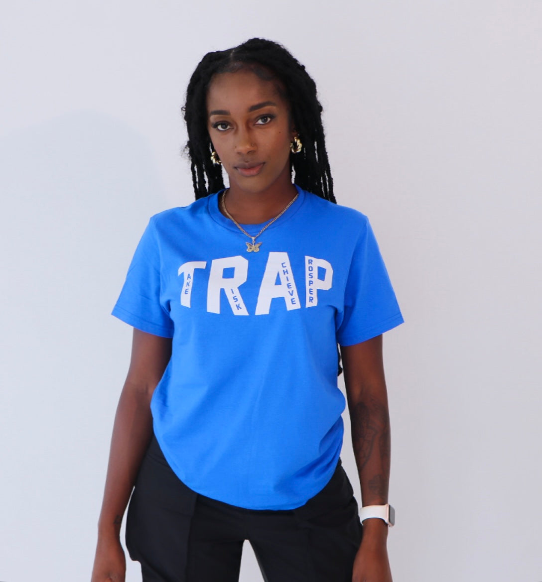 CLASSIC TRAP TEE (BLUE/WHITE)