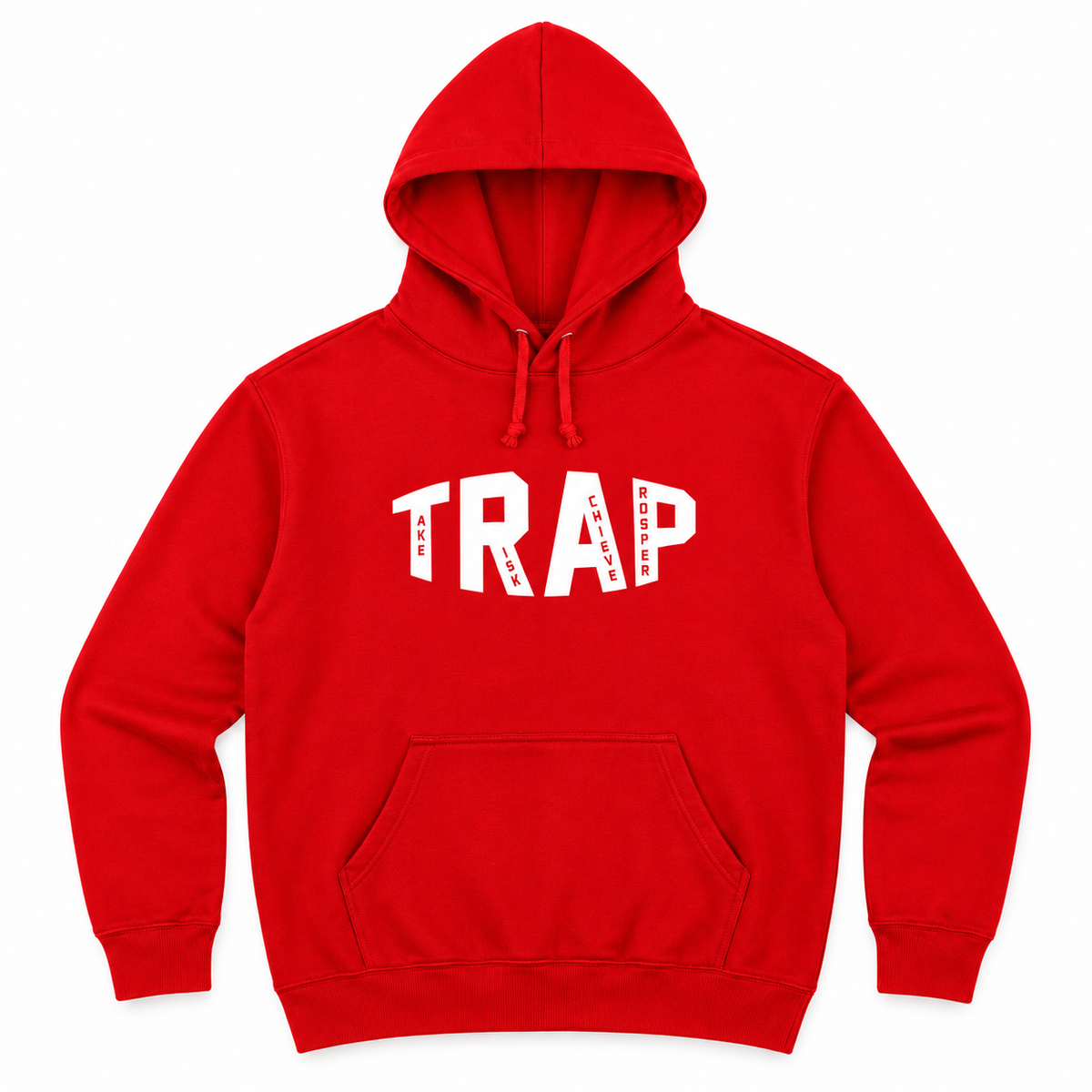 CLASSIC TRAP HOODIE (RED/WHITE)