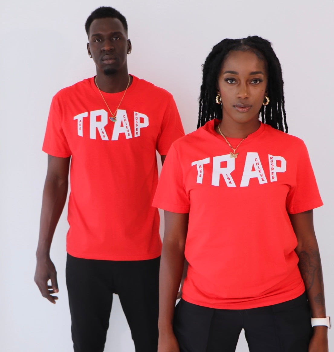 CLASSIC TRAP TEE (RED/WHITE)