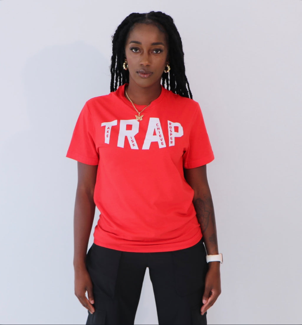CLASSIC TRAP TEE (RED/WHITE)