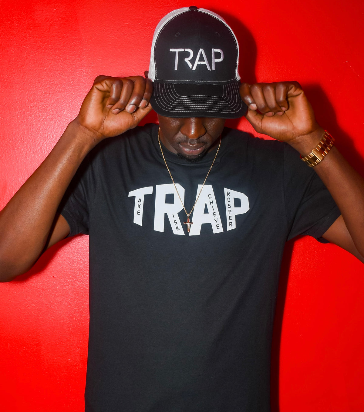 CLASSIC TRAP TEE (BLACK/WHITE)