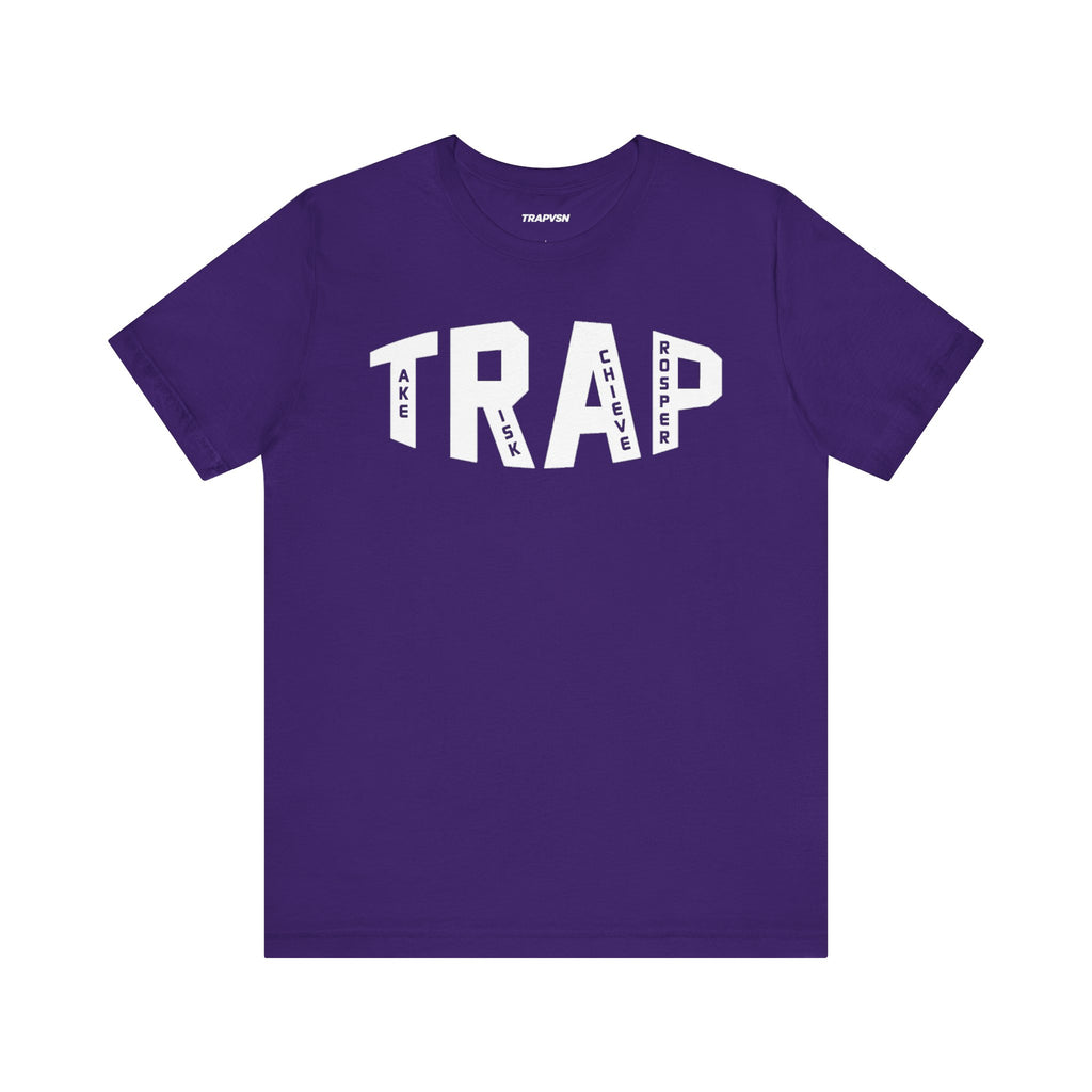 CLASSIC TRAP TEE (PURPLE/WHITE)