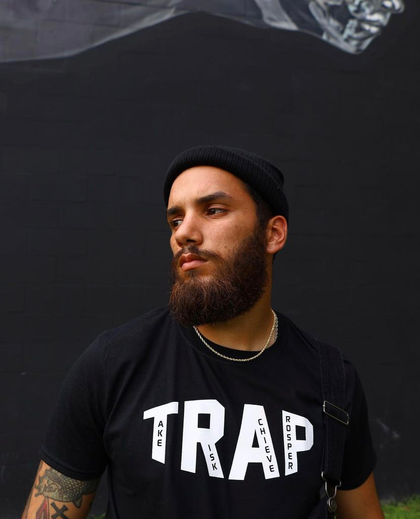 CLASSIC TRAP TEE (BLACK/WHITE)